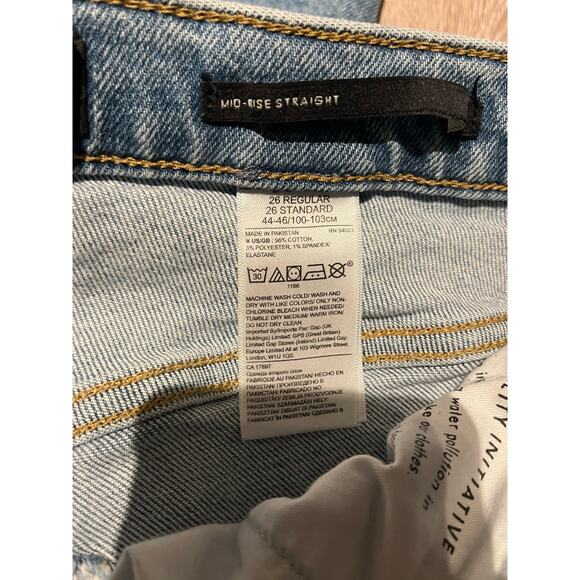 Banana Republic- Premium Denim / Mid-rise Straight / 26 - Picture 5 of 8
